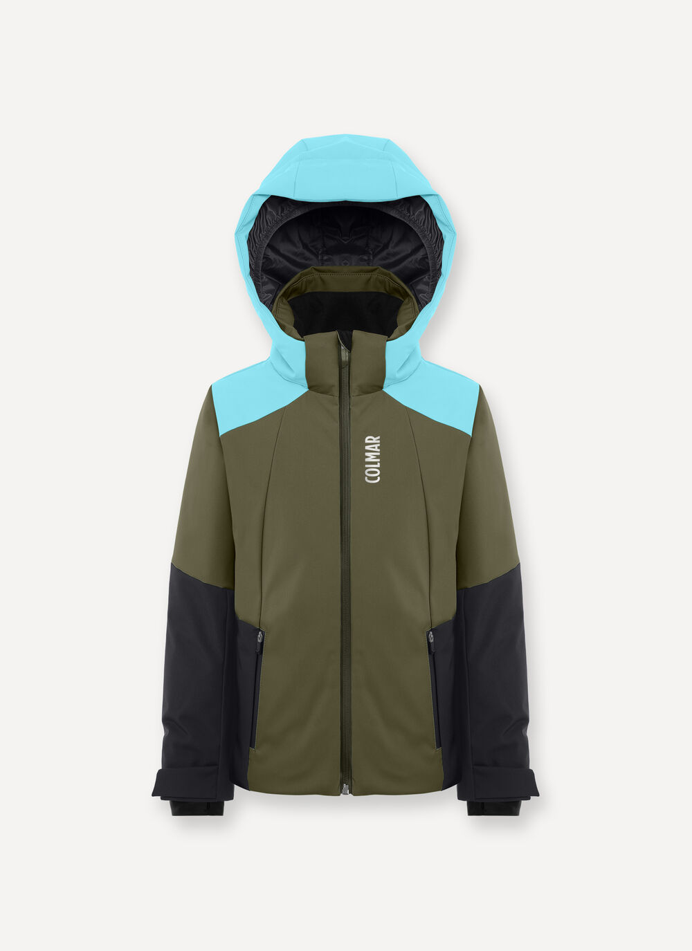 Boys&rsquo; colourblock ski jacket image number 3
