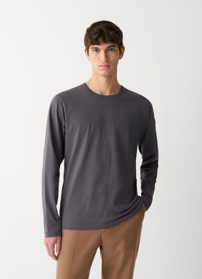 Long-sleeved cotton T-shirt image number 1