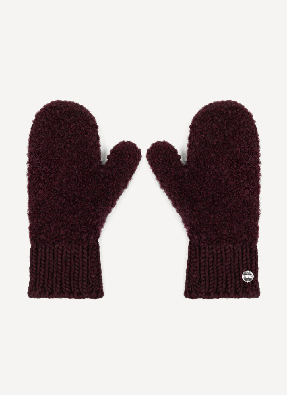 Boucl&eacute; yarn mittens image number 1