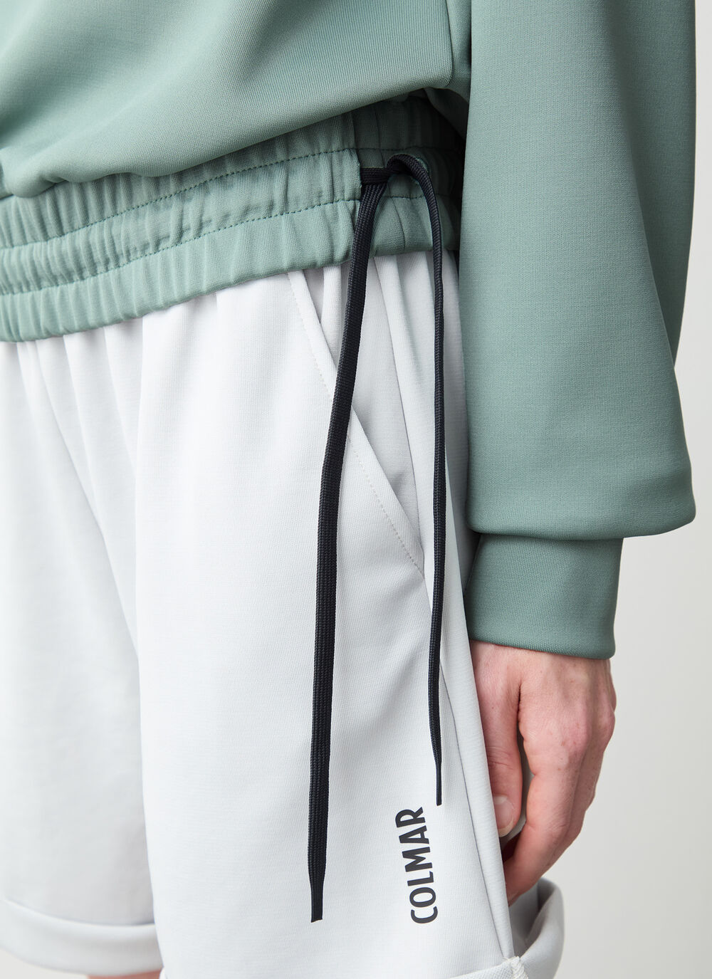 Stretch-Sweatshirt mit Rundhalsausschnitt image number 2