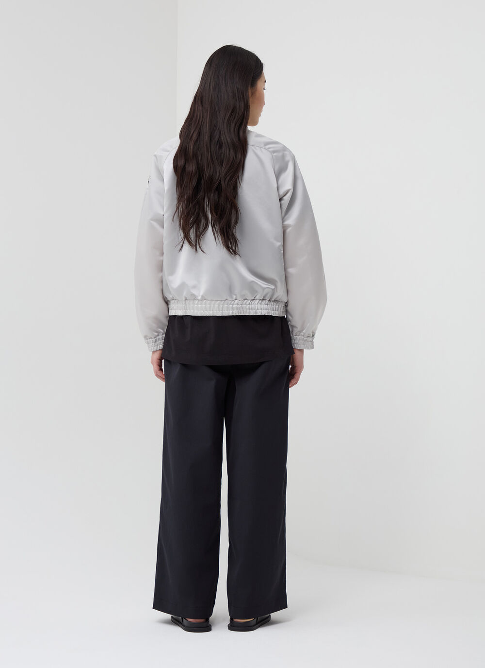 Satin bomber jacket image number 3