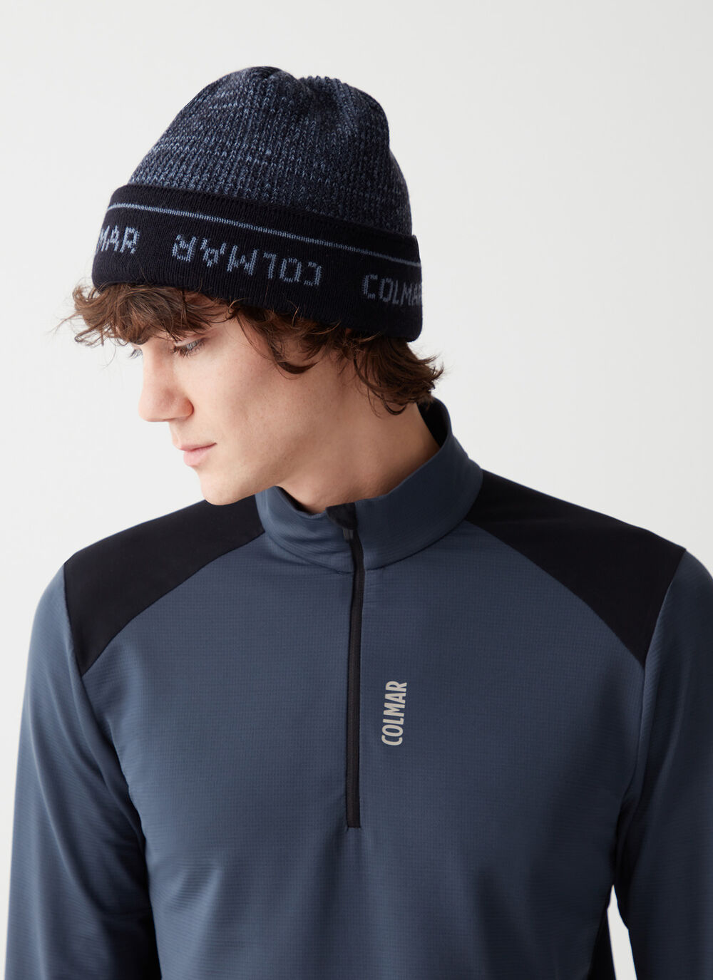 Lightweight ski fleece in a wool blend image number 2