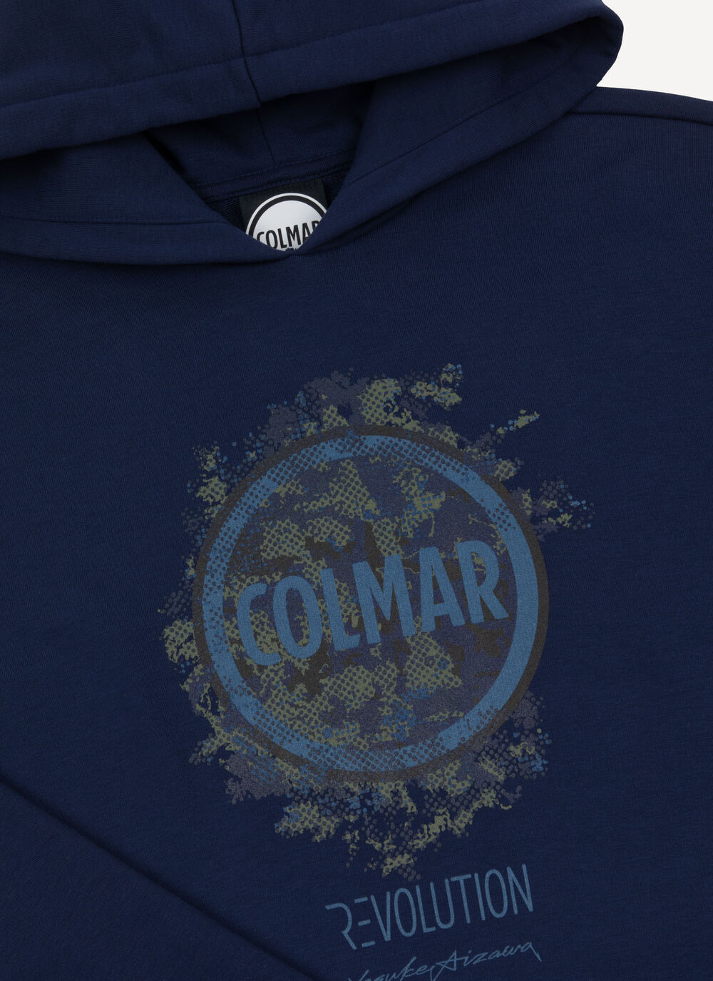 Hooded sweatshirt with camouflage logo image number 6