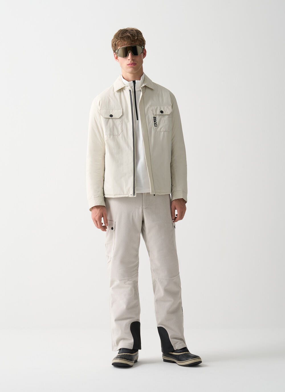 Padded corduroy ski pants image number 0