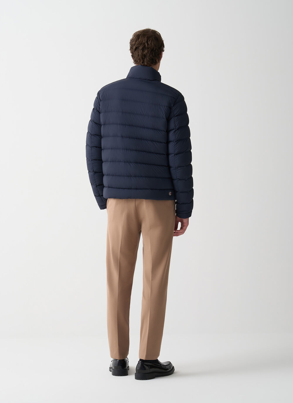 Down jacket with padded collar image number 3