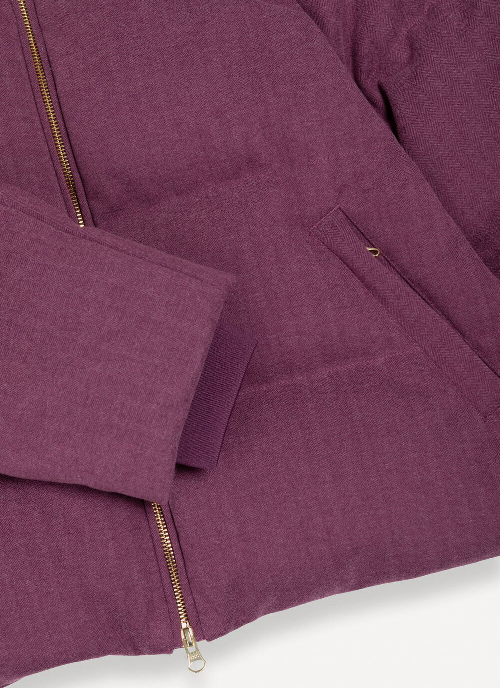 Down jacket with chevron design  image number 6