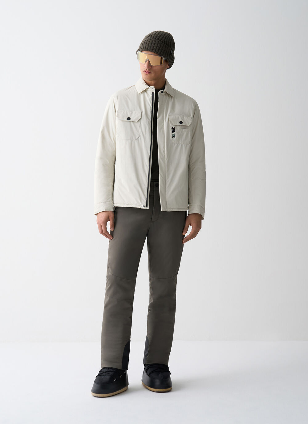 Giacca overshirt con insulator image number 0