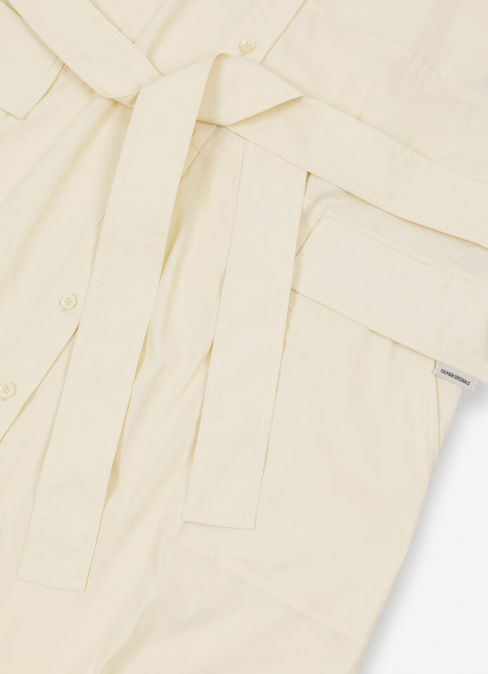 Sleeveless poplin dress image number 6