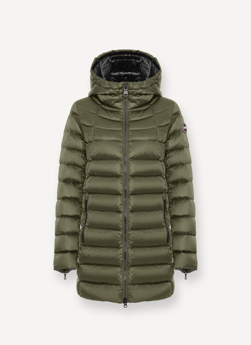 Slightly A-line down jacket image number 4