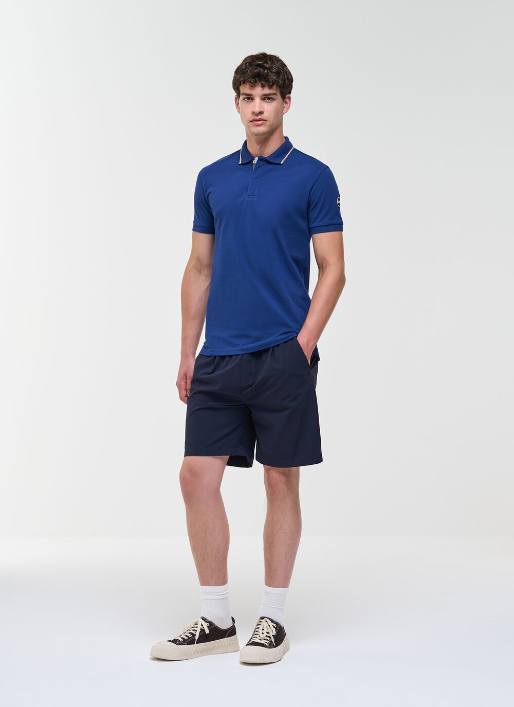 Tricolour piqu&eacute; polo shirt image number 1