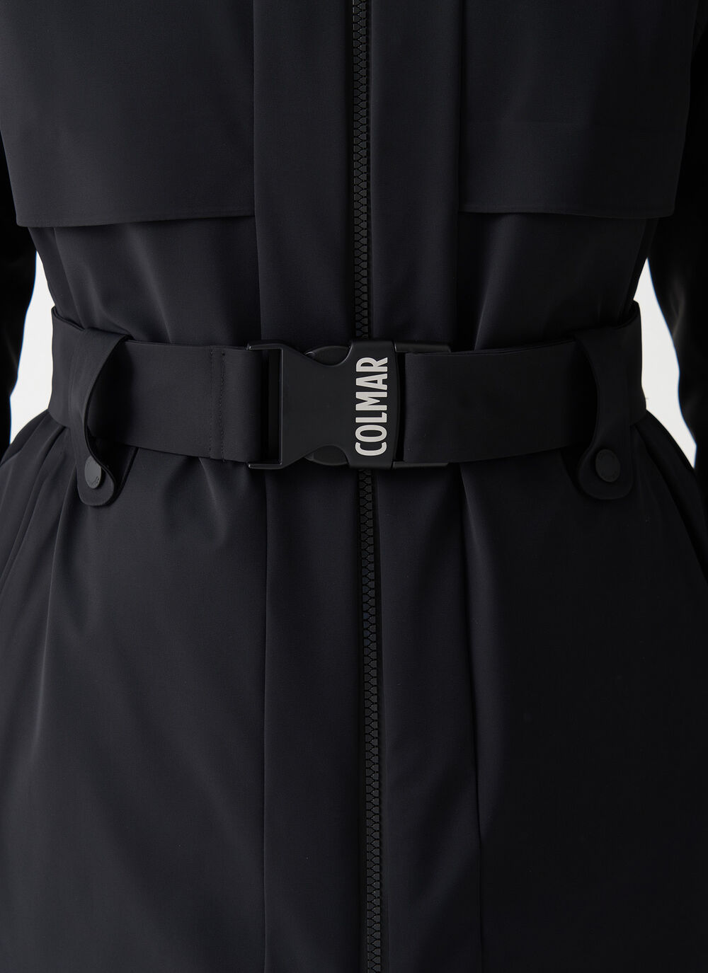 Shaped ski jacket with belt image number 2