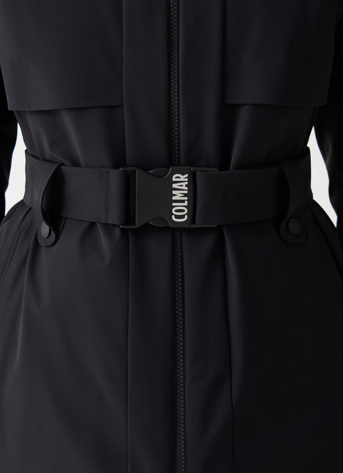 Shaped ski jacket with belt image number 2