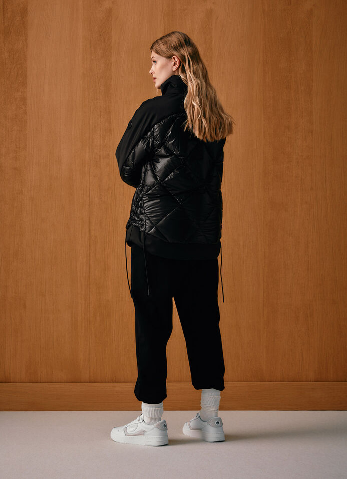 Down jacket with side lacing  image number 3