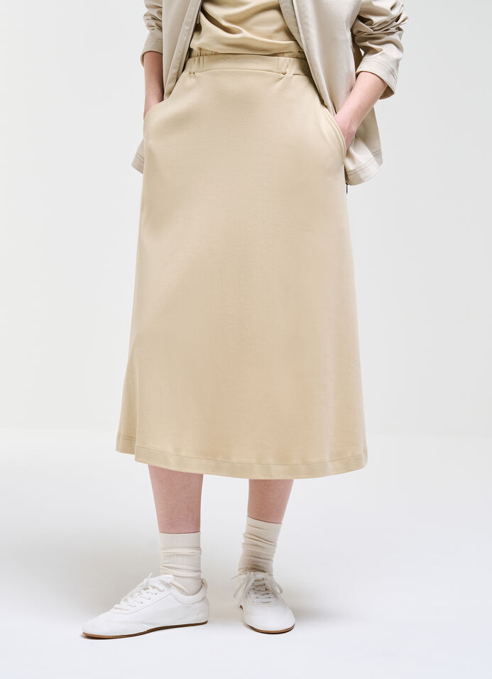 Midi cotton skirt