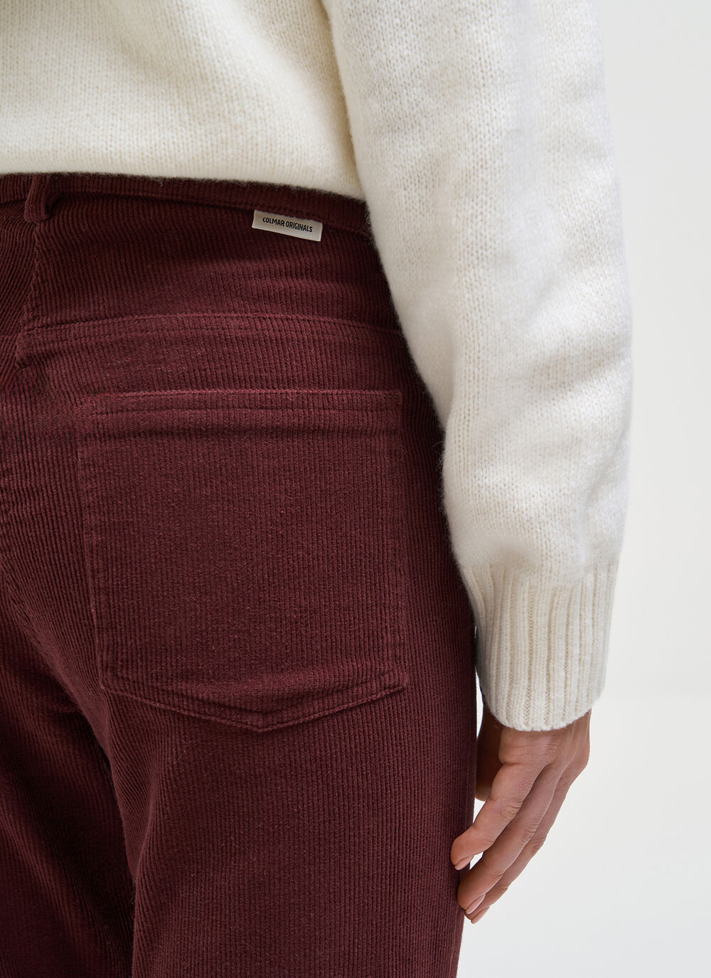Pantaloni flare in velluto