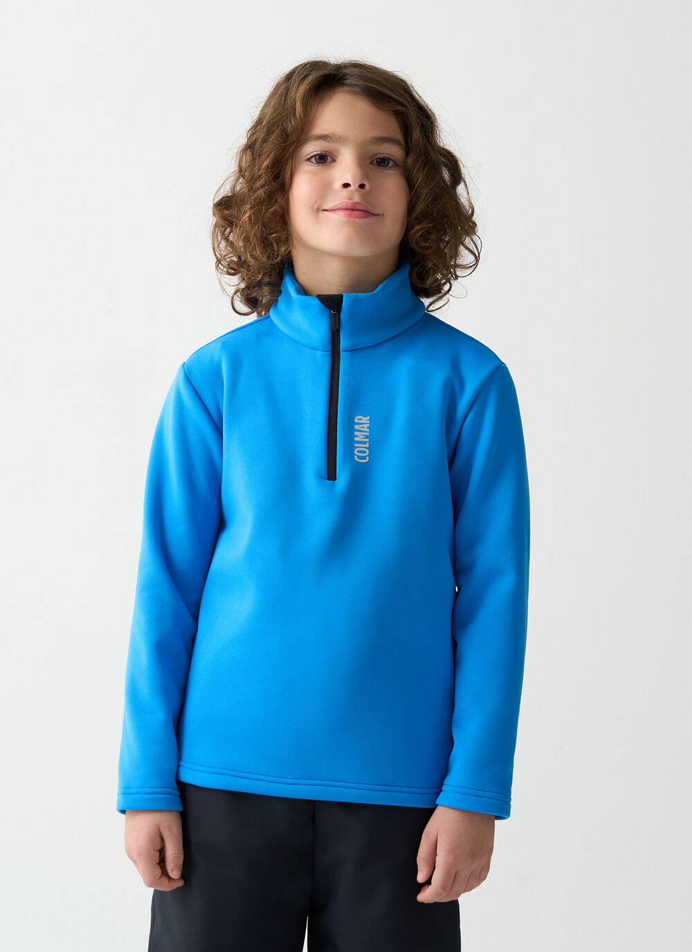 Boy&rsquo;s half-zip ski fleece image number 1