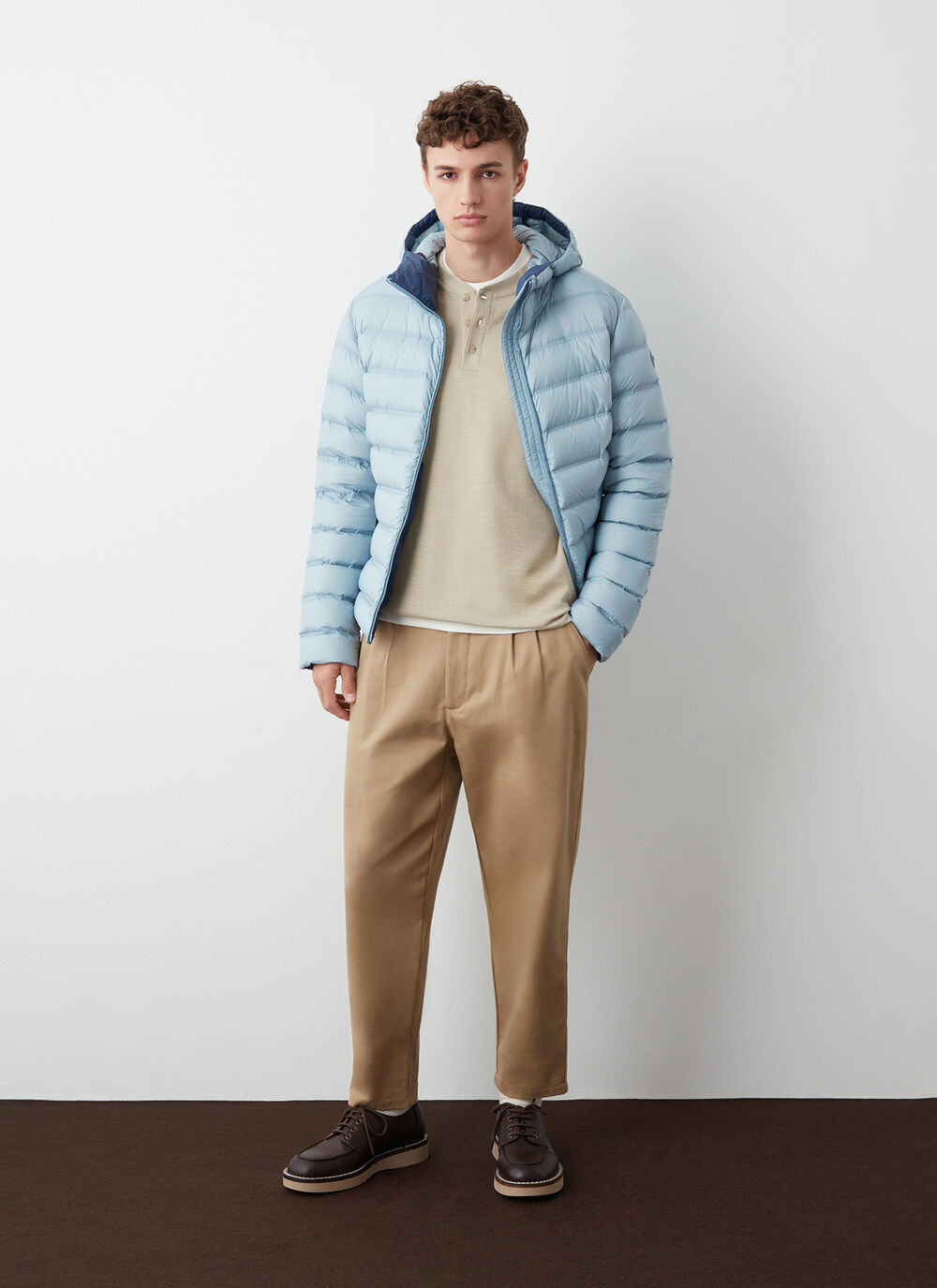 Piumino con trapuntatura senza cuciture image number 1