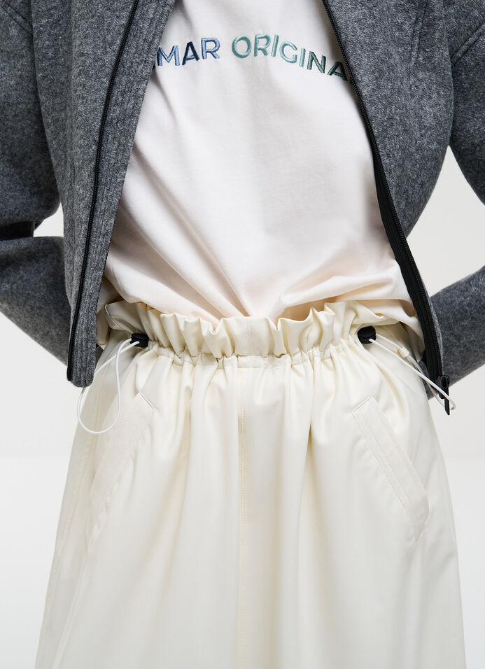 Faux leather midi skirt image number 2