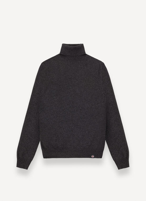 Fine knit polo-neck jumper 