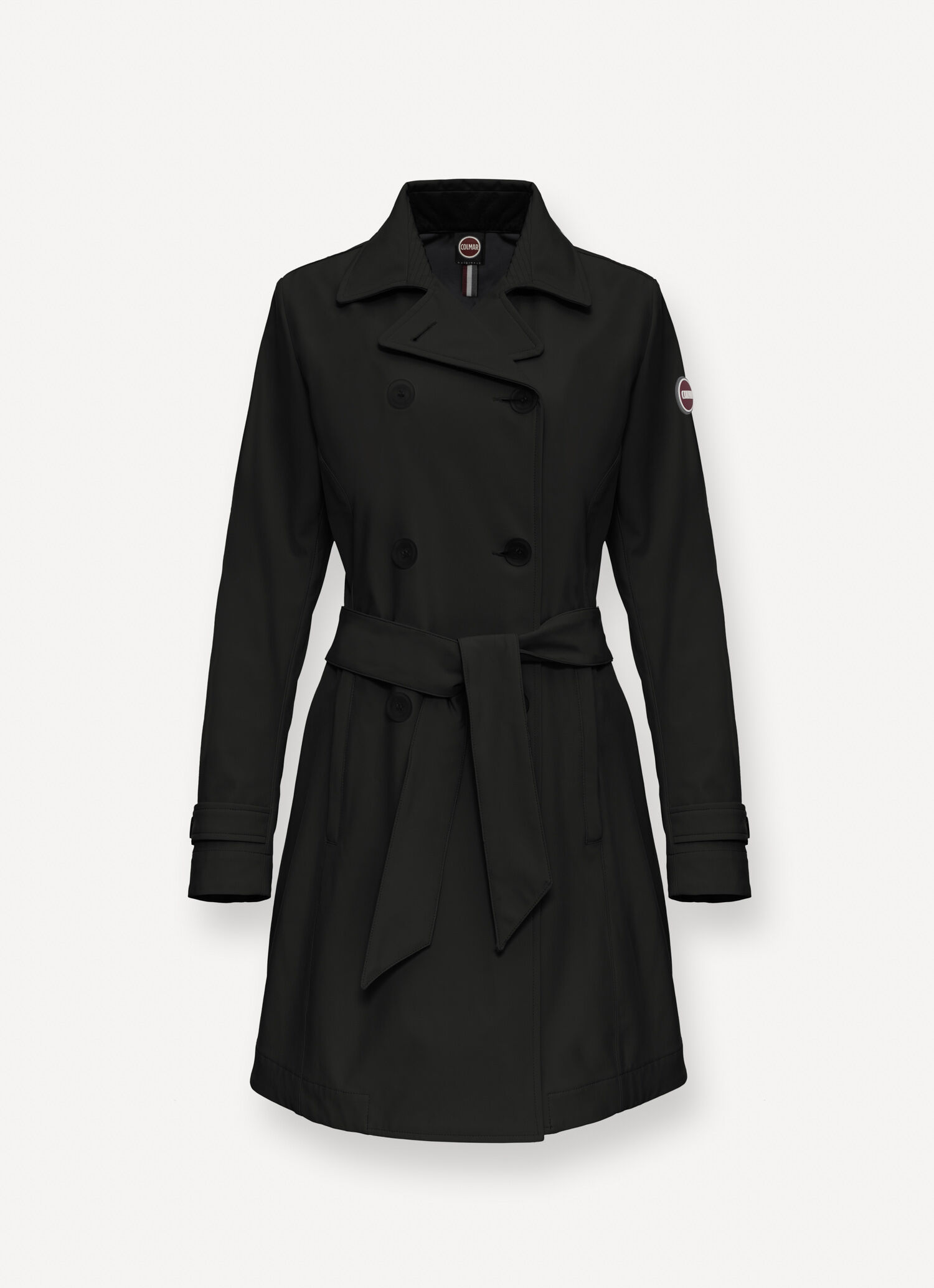 アウターその他 COLMAR Woman Trench coat Black 19006WV 99 Softshell trench coat with belt - BLACK | Colmar