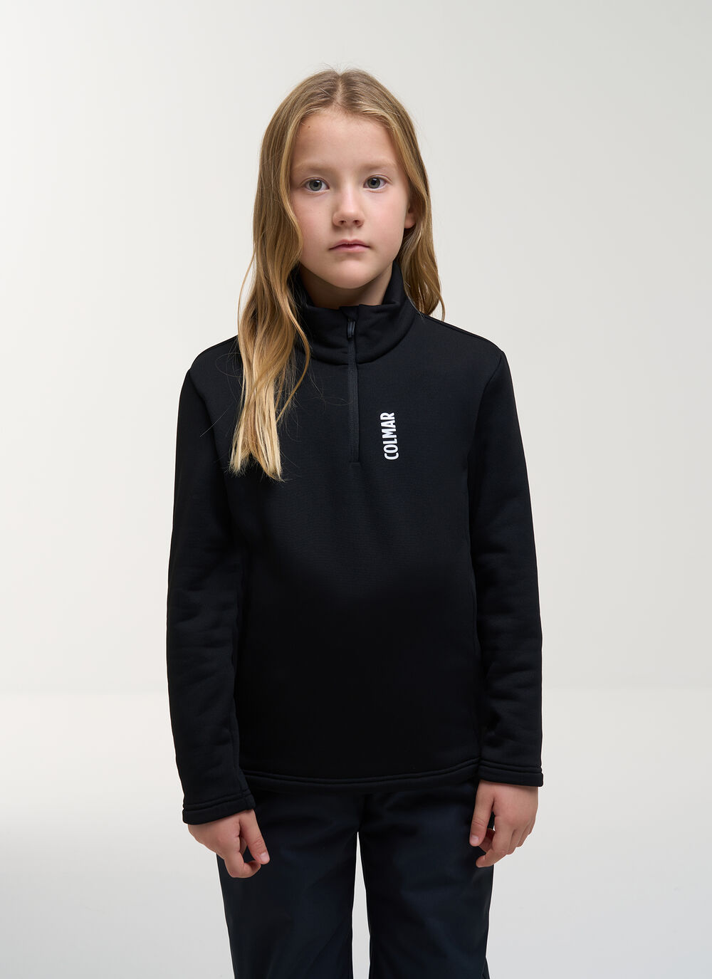 Girl's half-zip ski fleece image number 0