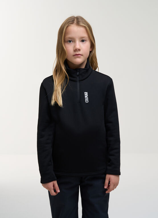 Girl's half-zip ski fleece