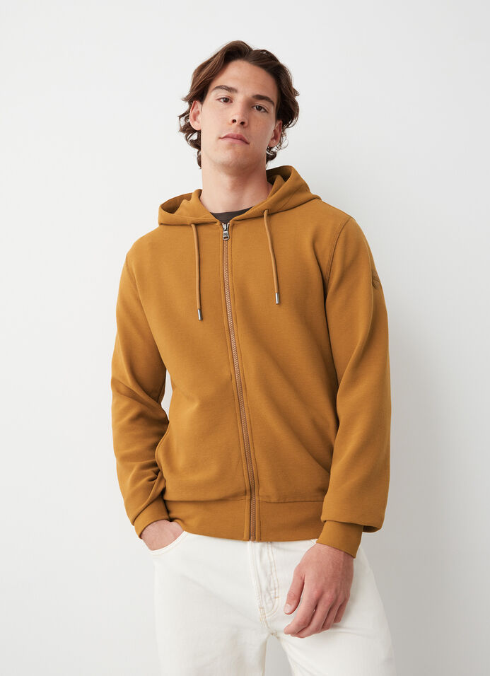 Ottoman-effect hooded sweatshirt image number 1