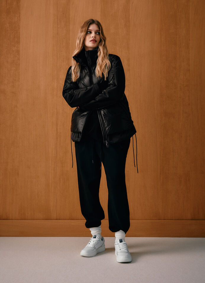 Down jacket with side lacing  image number 0