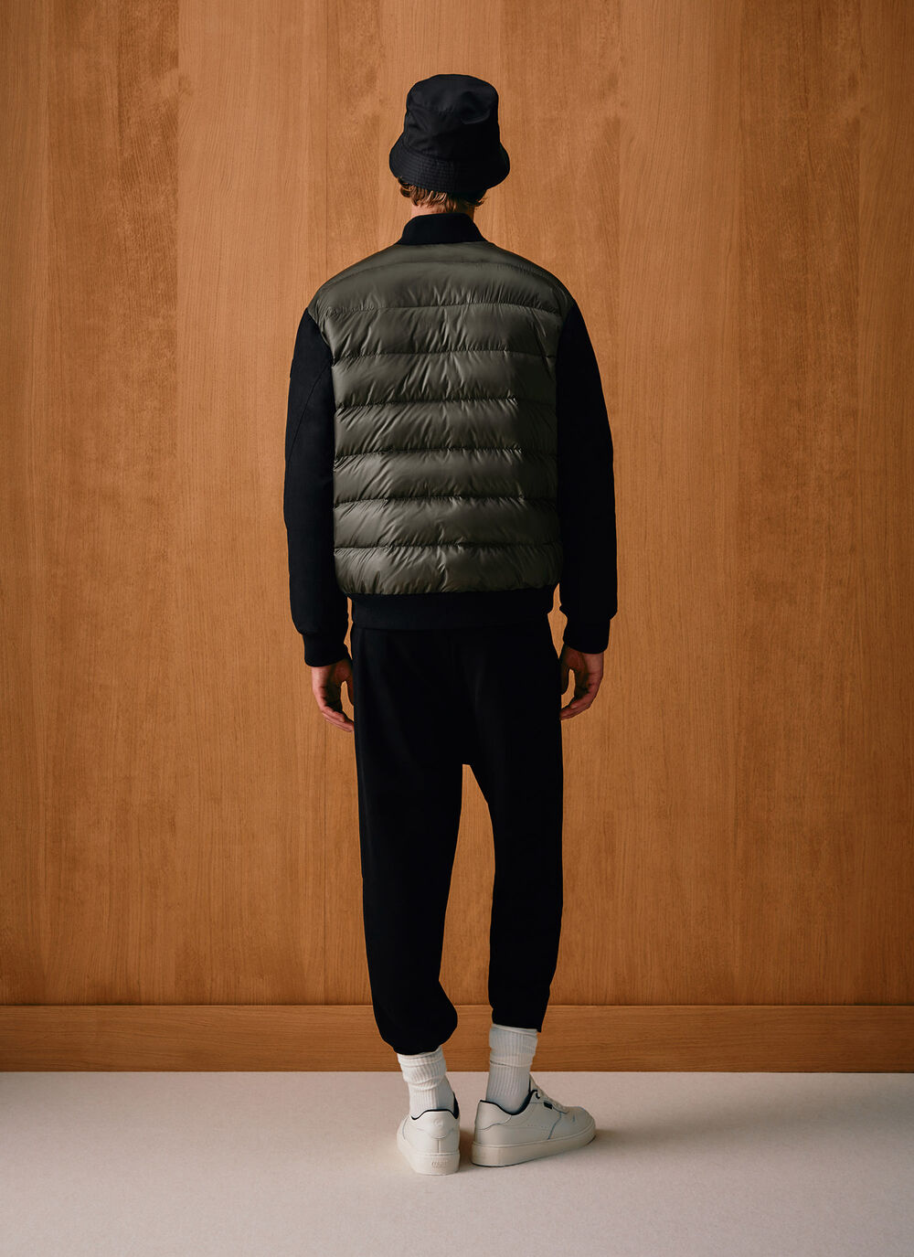 Wax down-padded bomber jacket image number 3