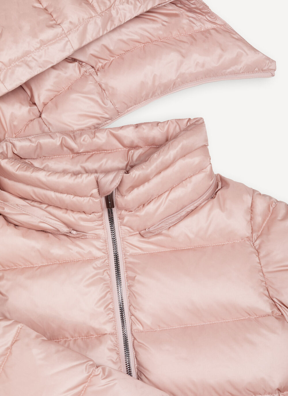 Down jacket with detachable hood image number 6