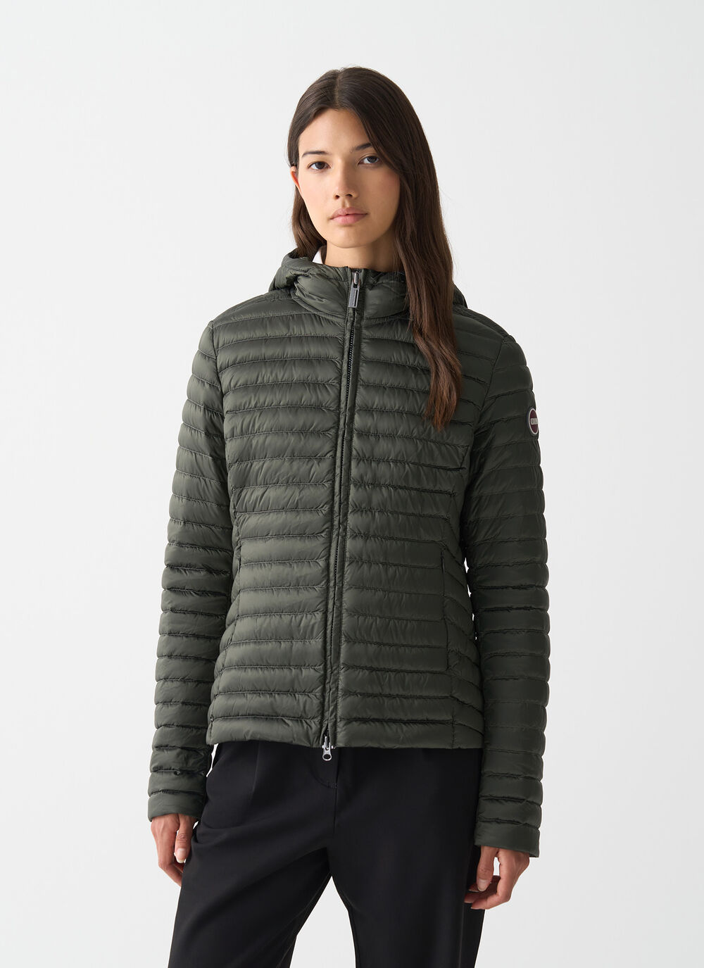 Light down jacket with hood image number 1