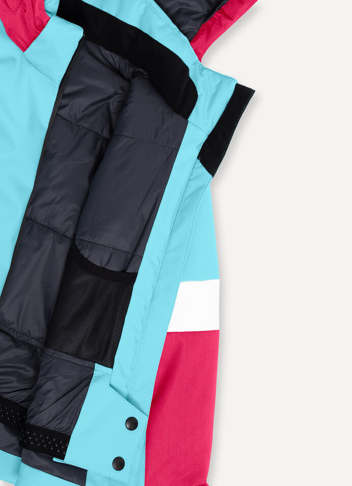 Girls’ colourblock ski jacket image number 5