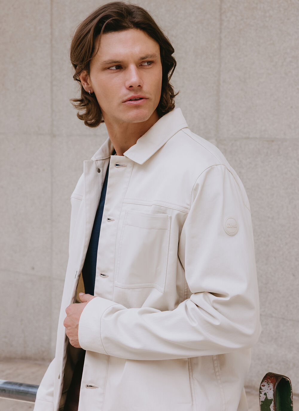 Denim shacket image number 0