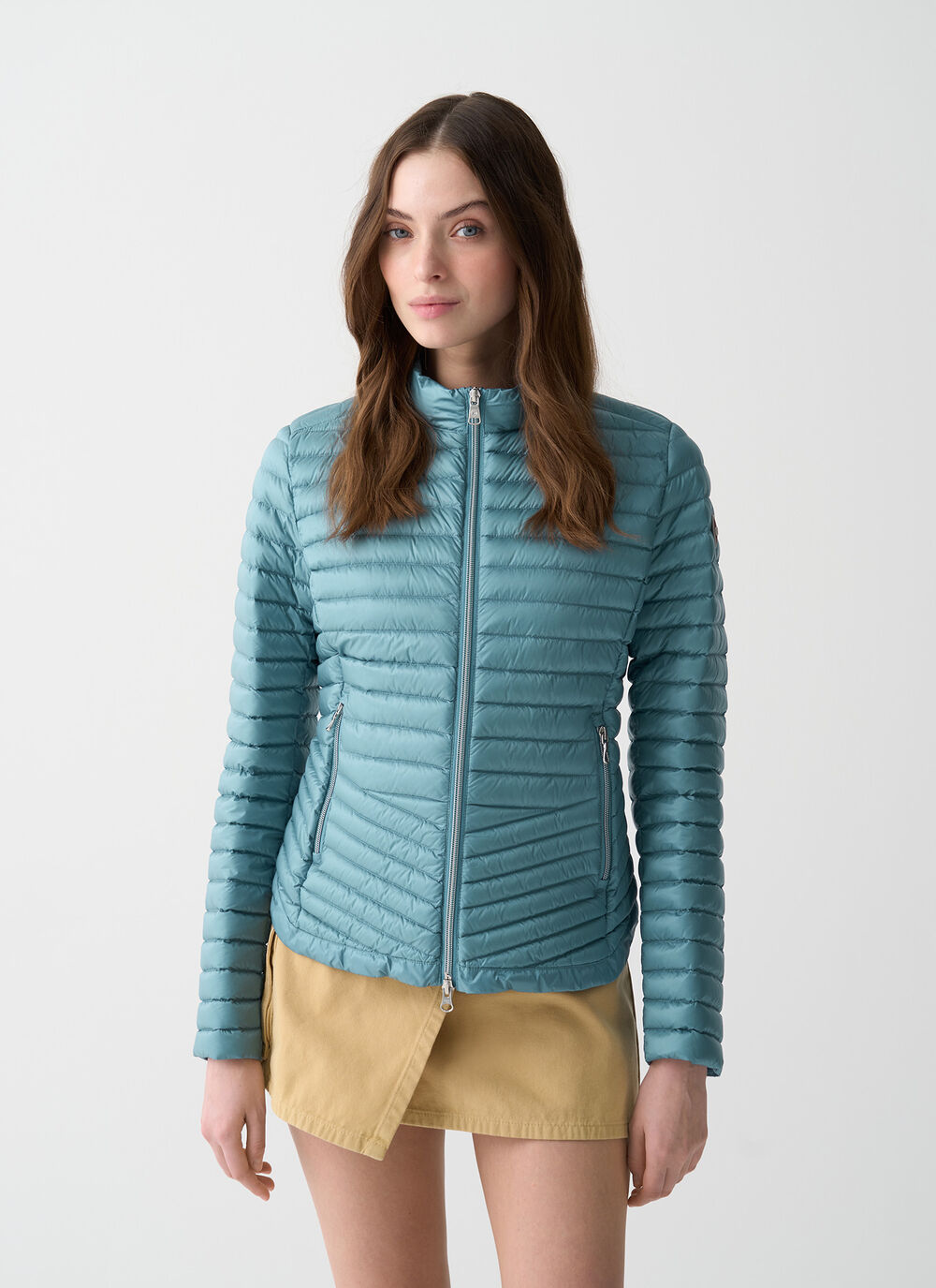 Rounded hem down jacket image number 1