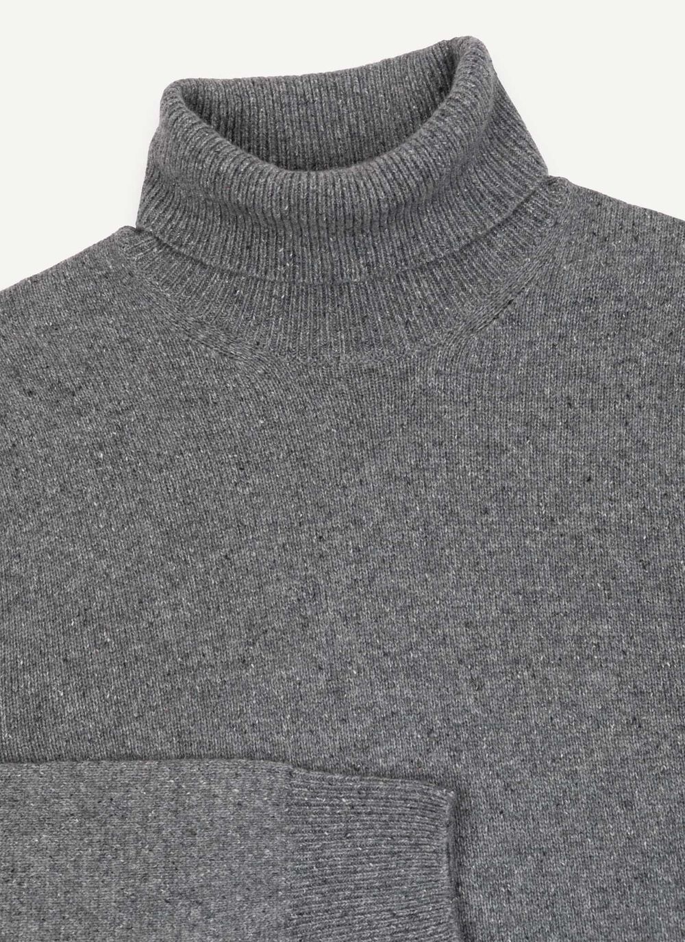 Melange polo-neck jumper image number 6