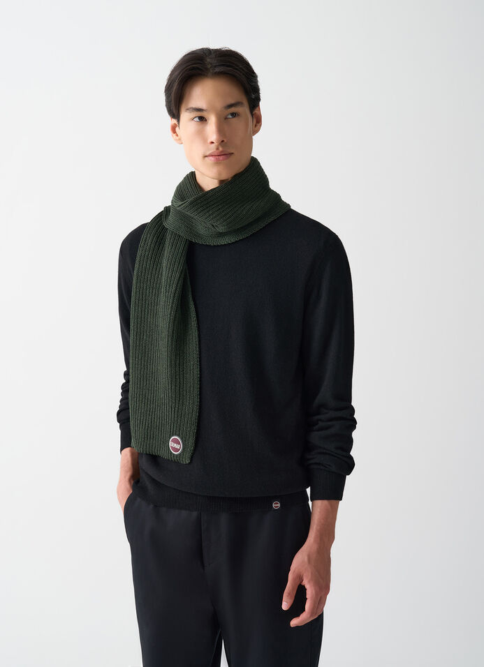 Unisex rib-knit scarf image number 1