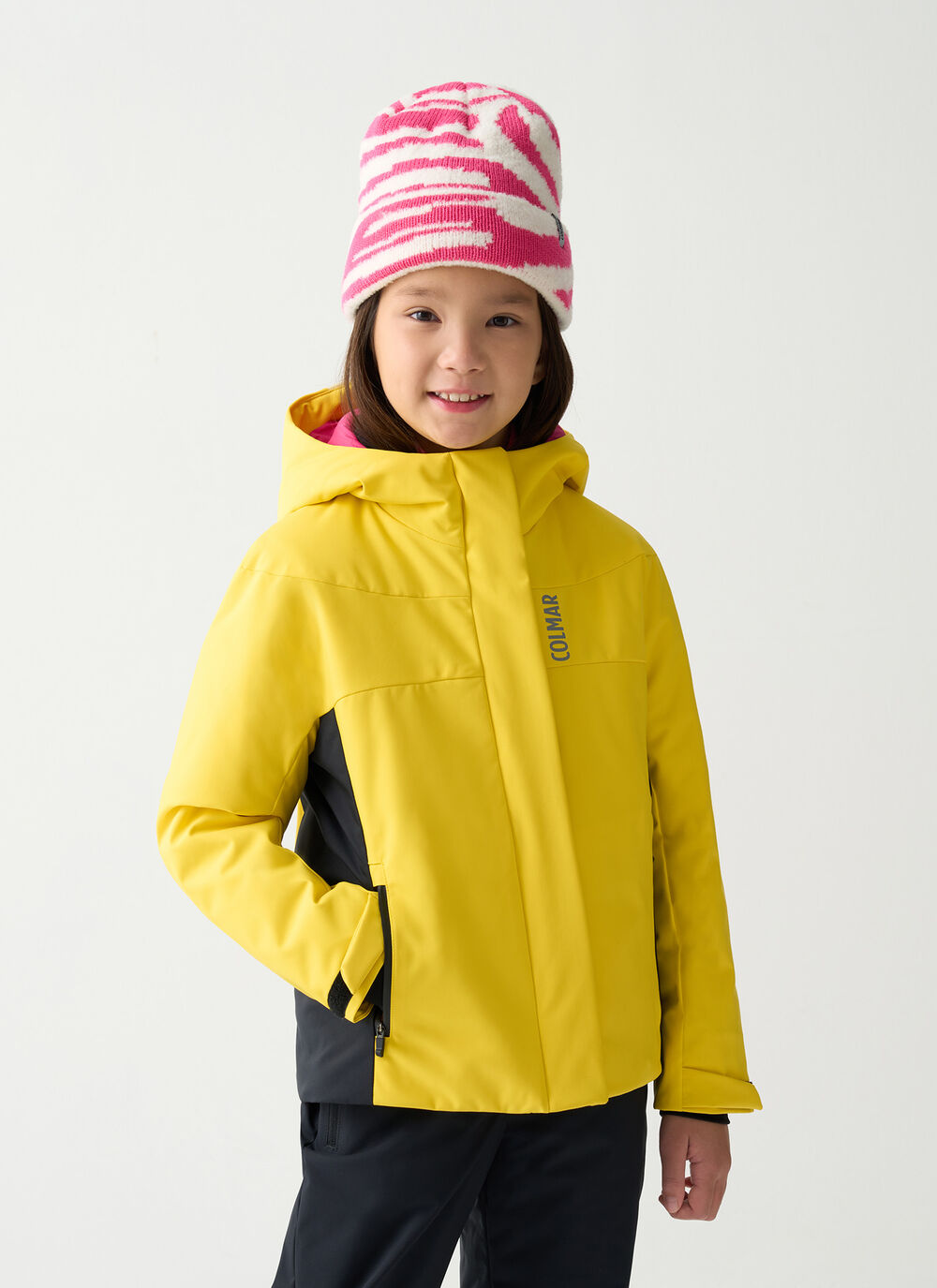 Girl's mechanical stretch ski jacket image number 1