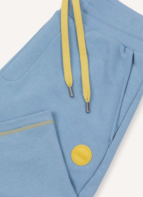 Fleece shorts with colourful details