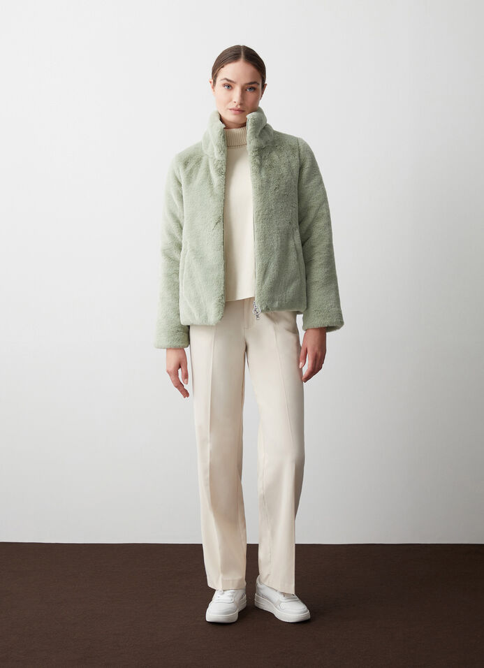 Doudoune réversible en imitation fourrure image number 0