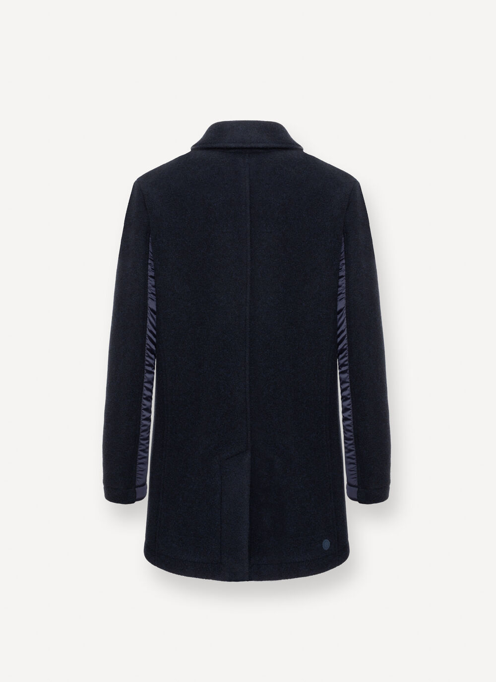 Wool cloth coat with nylon inserts  image number 5