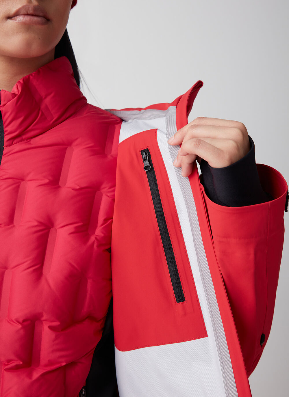 3-layer unpadded waterproof ski jacket image number 2