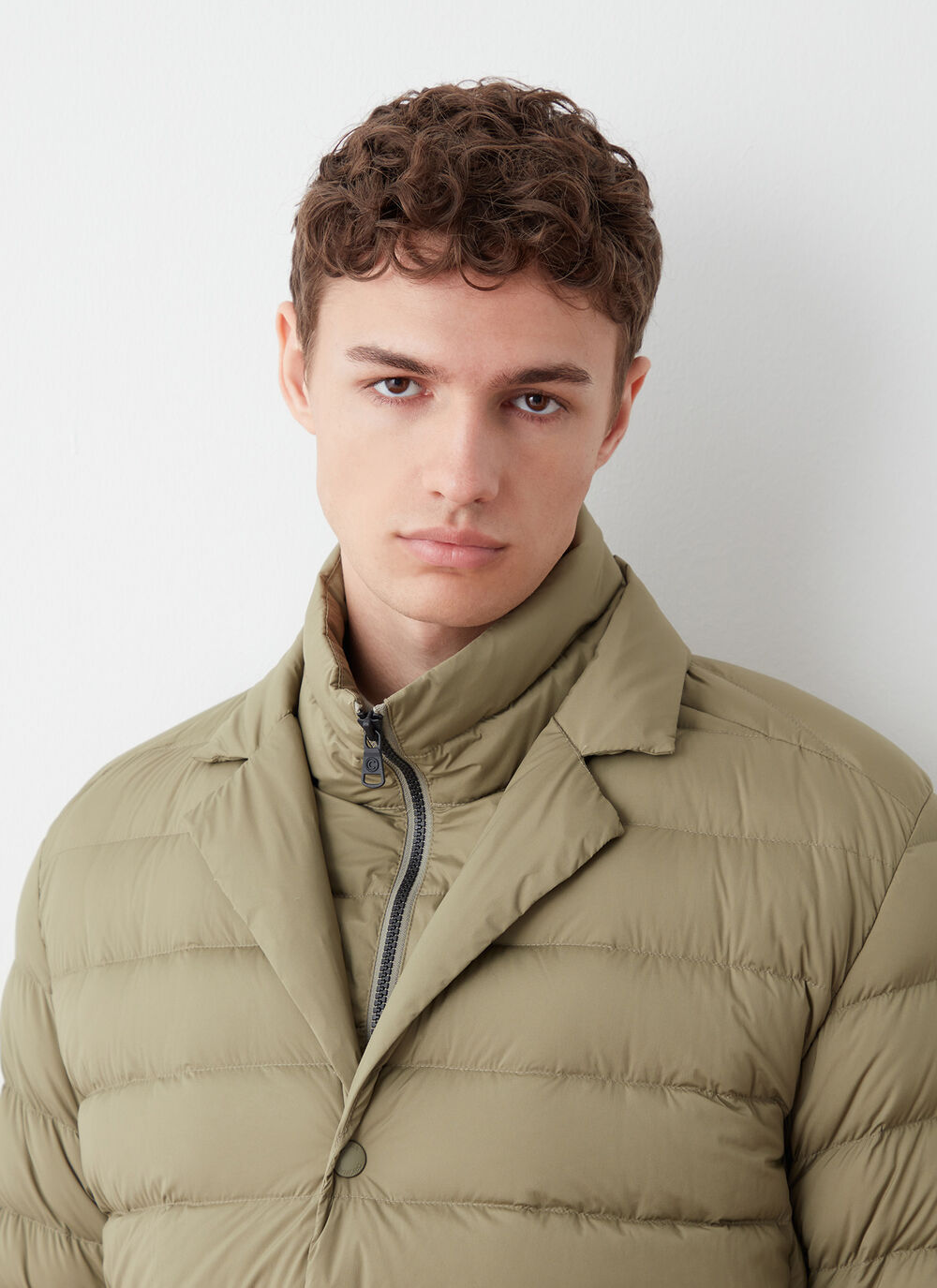 Super-matte padded stretch blazer image number 1