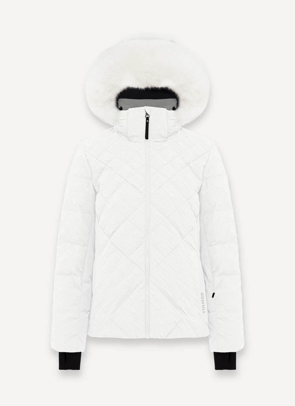 Balance padded ski jacket with faux fur image number 4