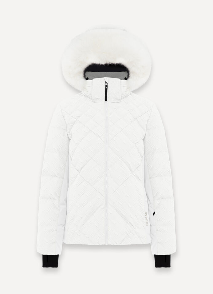 Balance padded ski jacket with faux fur image number 4