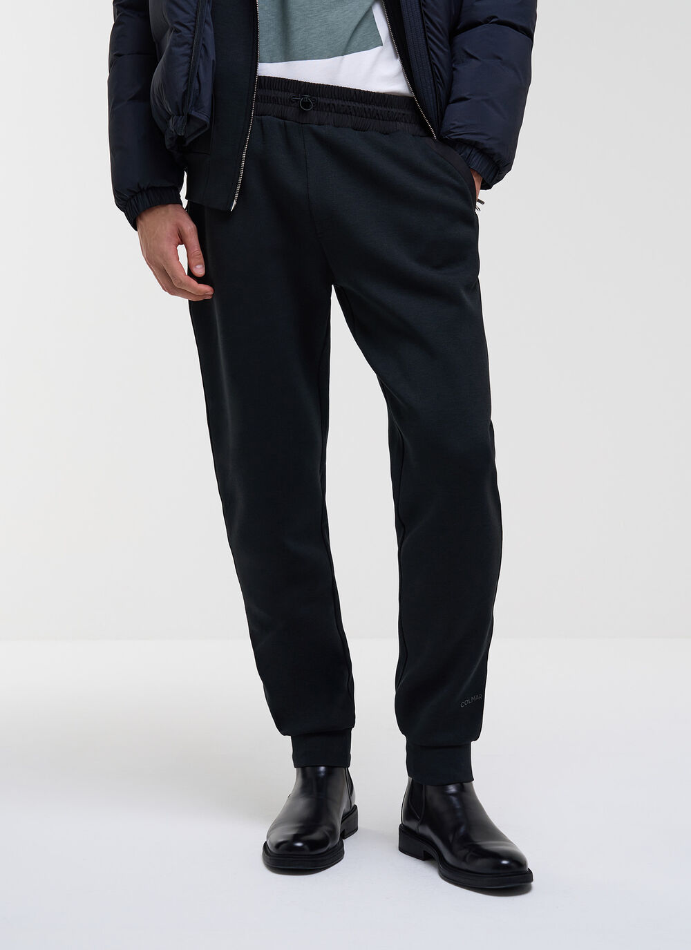 Tracksuit bottoms with nylon inserts image number 1