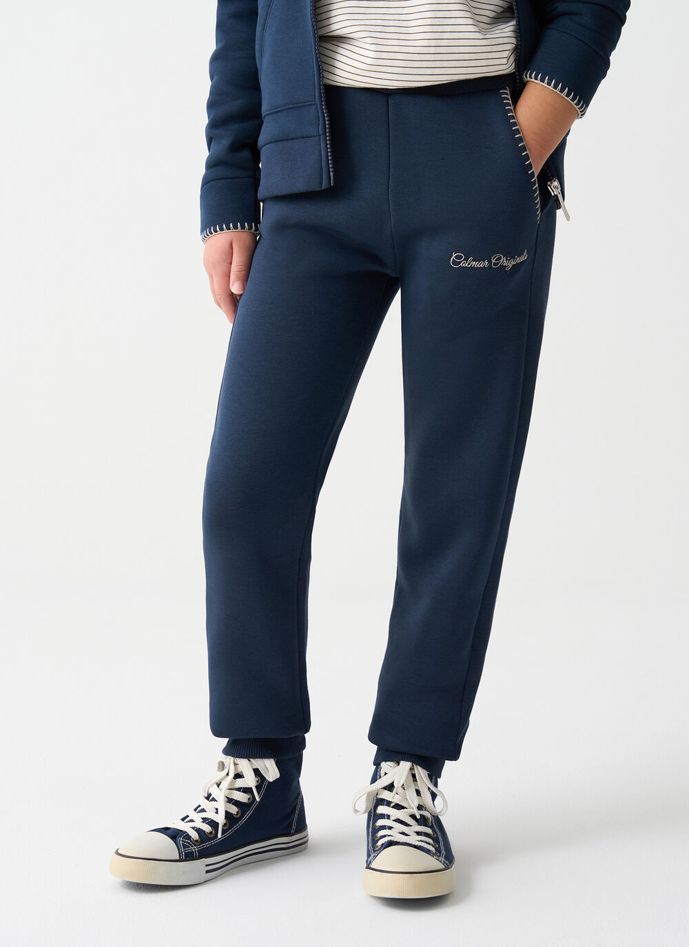 Tracksuit bottoms with embroidery image number 1