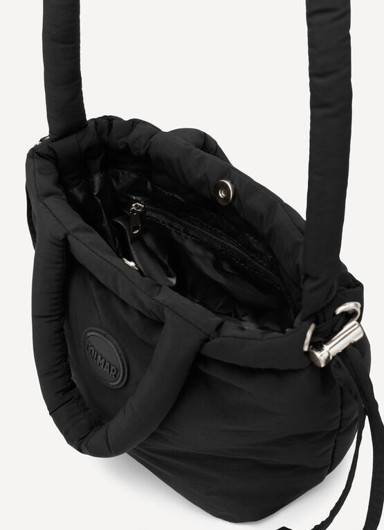 Puffy bucket bag