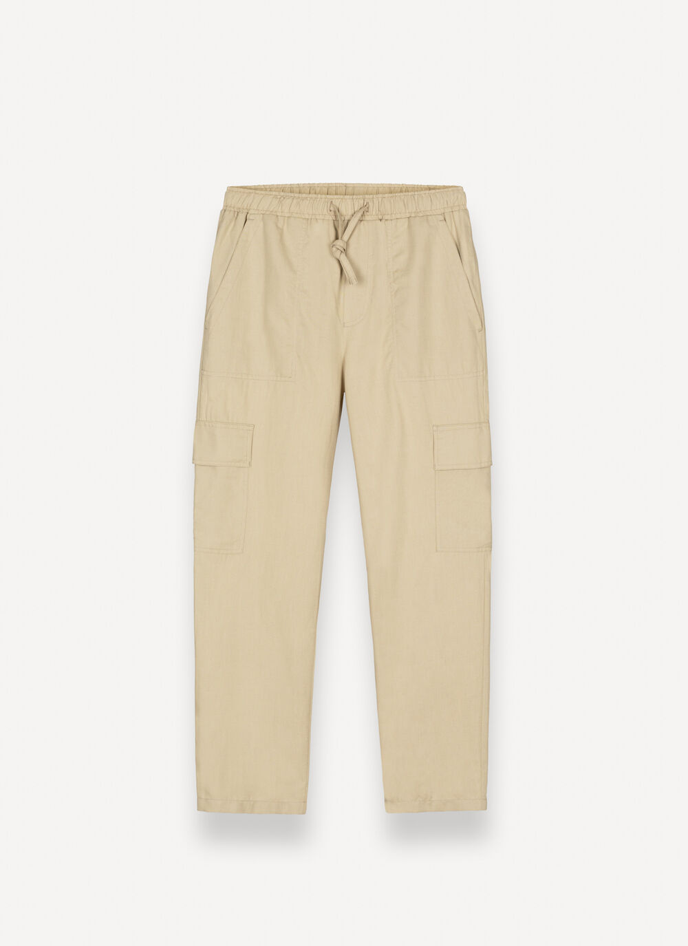 Linen safari trousers image number 4