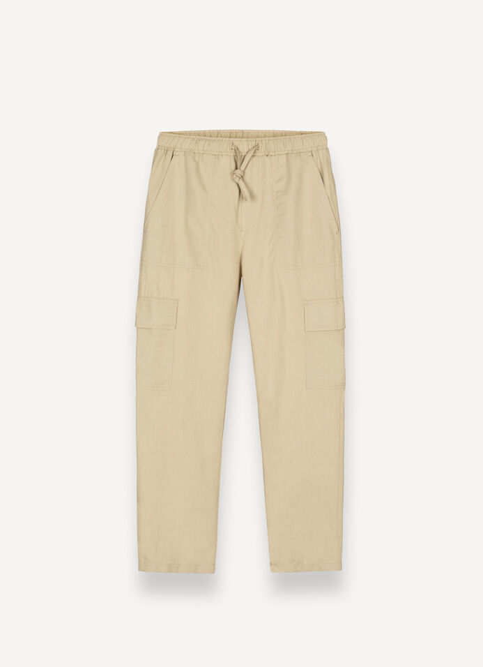 Linen safari trousers image number 4