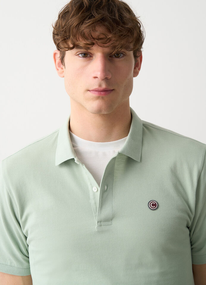 Poloshirt aus Piqué mit gerippten Kanten image number 0